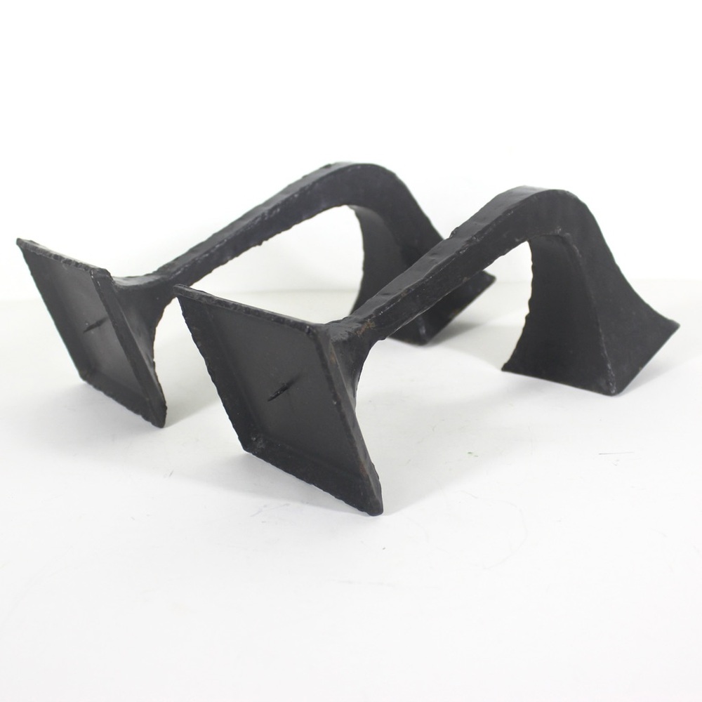 Black Brutalist MCM Hammered Candle Holder Wall Sconces Mid Century Modern
